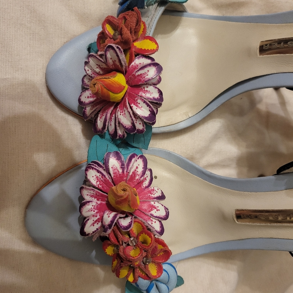 Sophia Webster Lilico open toe floral heals in 36 Eu - 6 US - Picture 3 of 8